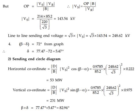 Sending End Power Circle Diagram - Steps for drawing