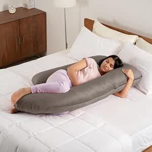 Wakefit Pregnancy Pillow | 3 Month Warranty | Velvet G-Shape Maternity ...