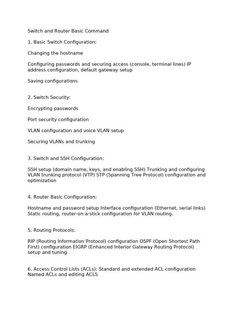 Image result for Basic Configuration Command Switch