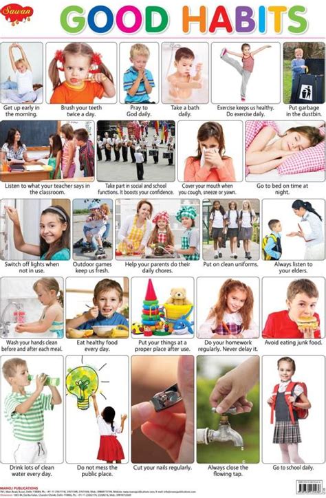 Good Habits Wall Chart: Buy Good Habits Wall Chart by SAWAN at Low ...