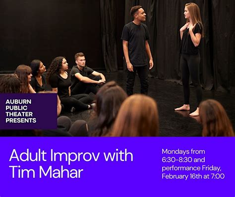 Adult Improv Class, Auburn Public Theater Stage Right, 24 January to 14 ...