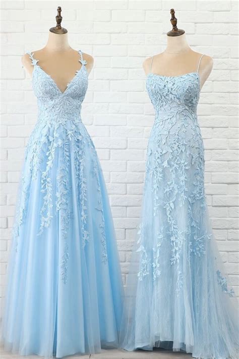 light blue prom dresses