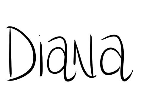 Diana Name Design