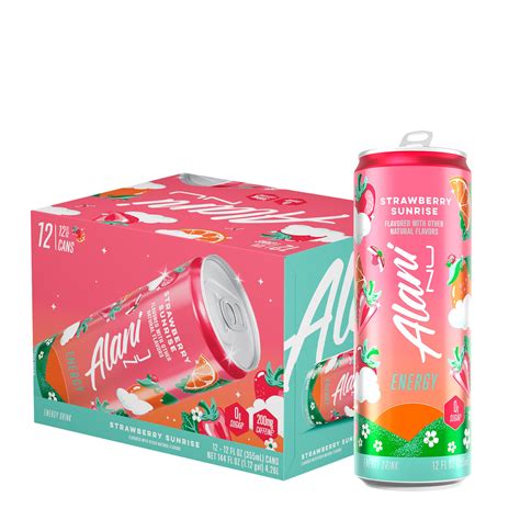 Alani Nu -Energy Drink - Strawberry Sunrise - 12oz. (12 Cans) | GNC