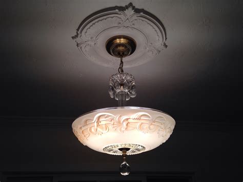 Light Fixture Ceiling Medallions Installed