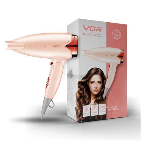 VGR V-428 Foldable Hair Dryer | Travel-Friendly, Pink