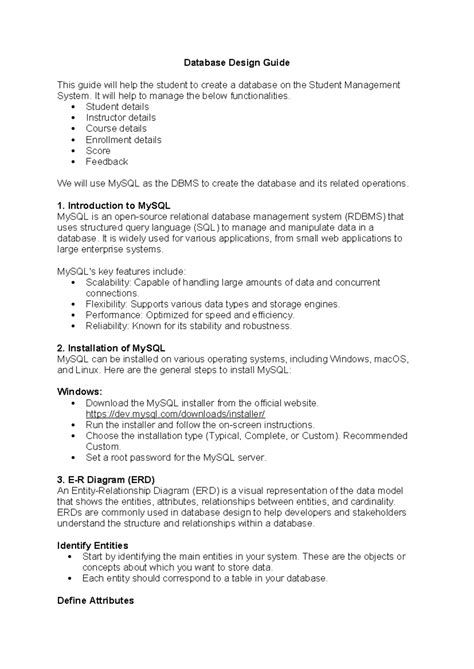 Database Design Guide-Student - Database Design Guide This guide will ...