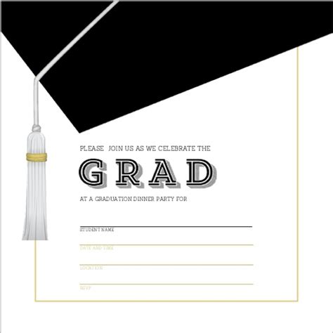 Image result for Free Printable Graduation Invitation Template