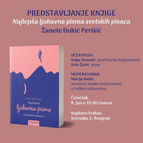 Promocija knjige „Najlepša ljubavna pisma svetskih pisaca“ Žanete Đukić ...