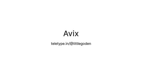Avix — Teletype