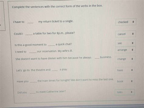 Complete the sentences with the correct form | StudyX