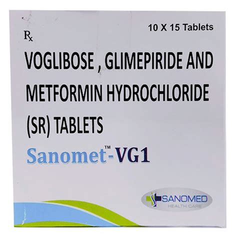 Sanomet-VG 1 mg Tablet | Uses, Side Effects, Price | Apollo Pharmacy