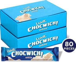 LuvIt Chocwich White with Crunchy Wafers Coated with the layers of rich ...