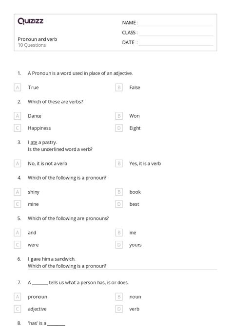 50+ Correcting Shifts in Pronoun Number and Person worksheets for 5th ...