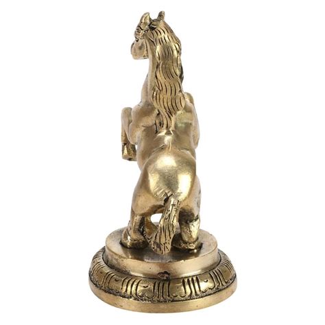 ARTVARKO Brass Horse with Uplifted Legs Standing Horse Tableware ...