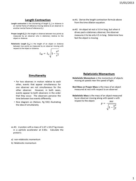 Image result for Length Contraction Examples