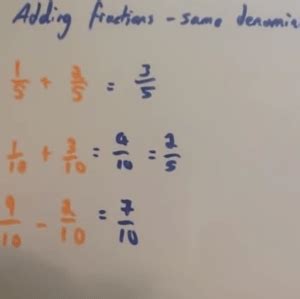 Image result for Adding Fractions Corbettmaths
