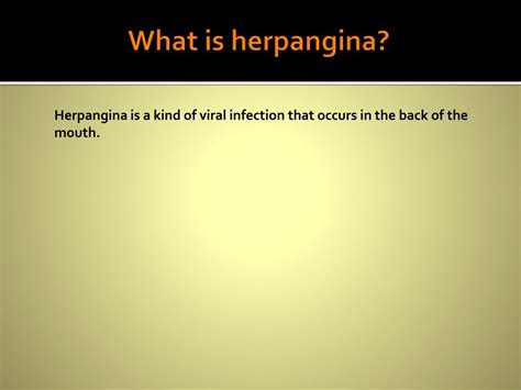 Herpangina In Adults