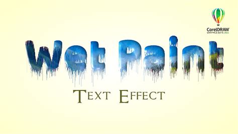 CorelDraw 2021 Tutorial - Create Wet Paint Effect in Corel Draw - Frist ...