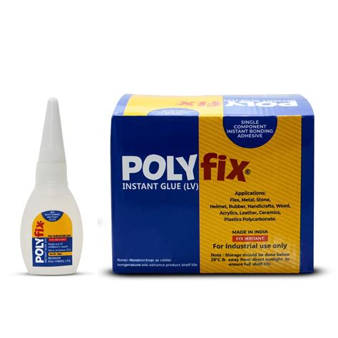 POLYFIX Acrylic Sheet Pasting Glue 20 Gm (Cyanoacrylate Adhesive Bond ...