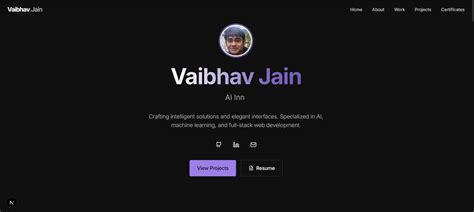Vaibhav Jain — ML Engineer & AI Builder