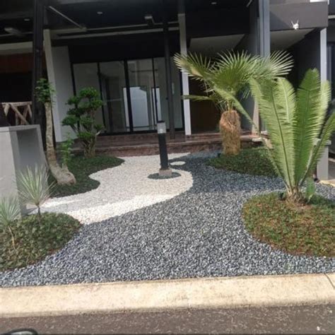 Jual proyek pembuatan taman kering minimalis Jabodetabek nuansa modern ...