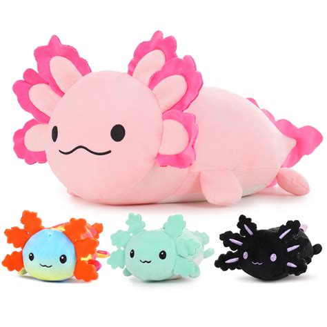 "MaoGoLan 23.5"" Giant Axolotl Soft Toy with 3 Babies Large Plushies ...