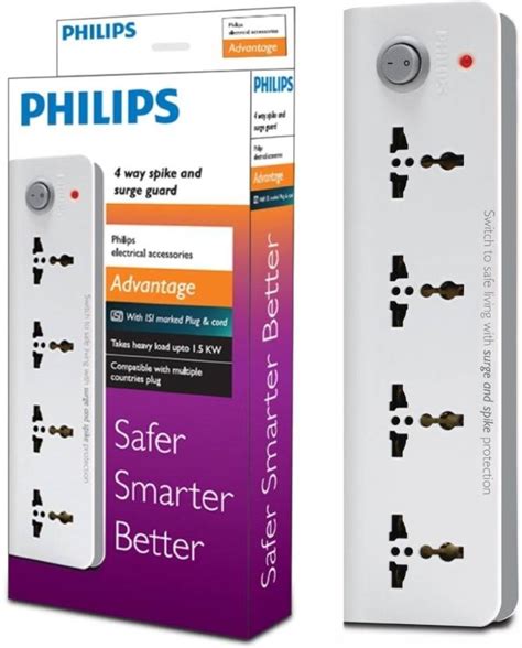 PHILIPS Four Way Extension 4 Socket Extension Boards Price in India ...