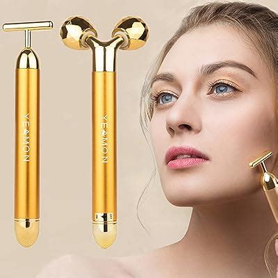 Yeamon 2 in 1 Face Massager Golden Facial Electric India | Ubuy
