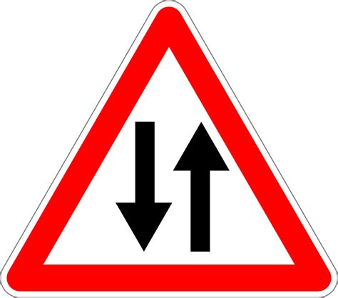 Image result for 2-Way Sign Without Text