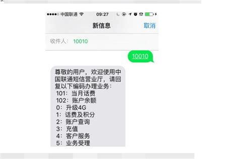 中国联通10010 查询短信_百度知道