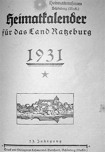 Land Ratzeburg/Adressbuch 1931 – GenWiki
