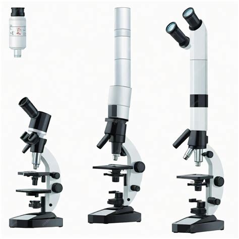 A series of different types of microscopes including one that says quot ...