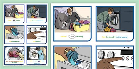 KS3 Colourful Semantics Functional Skills Washing Clothes