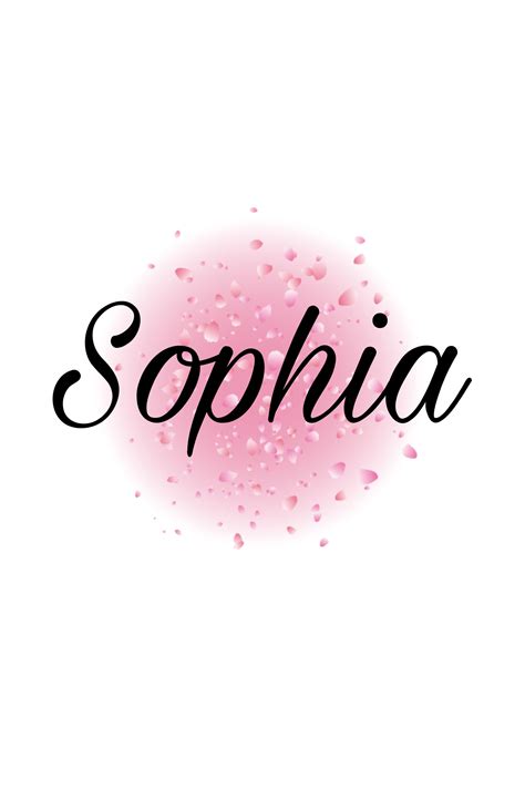 Name Wallpaper, Iphone Wallpaper Girly, Sophia Name, Sweet Birthday ...