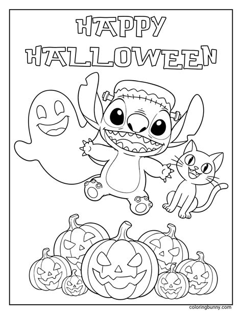 Stitch Halloween Coloring Pages (14 Free PDF Printables)