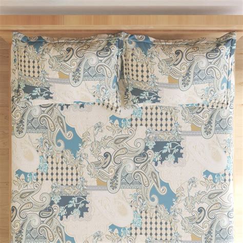 Buy Ezra Laurel 144TC Printed 3Pcs Queen Bedsheet Set from Home Centre ...