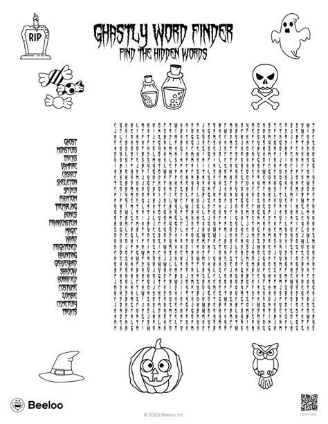 Word Search Printable Halloween - Printable Crossword Puzzles