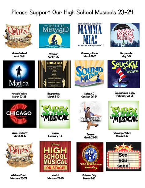 Catch some rising stars at high school musicals - Broome County Arts ...