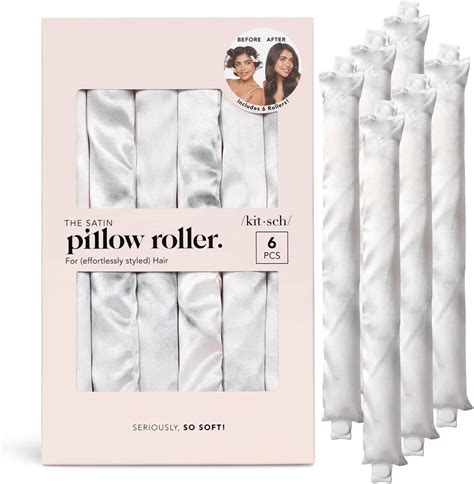 Kitsch Satin Pillow Rollers - Soft Hair Rollers to Sleep In | Heatless ...