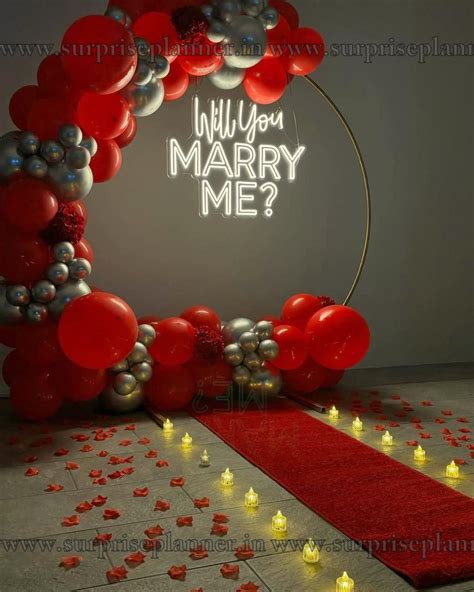 Half Arch Proposal Ring Decoration