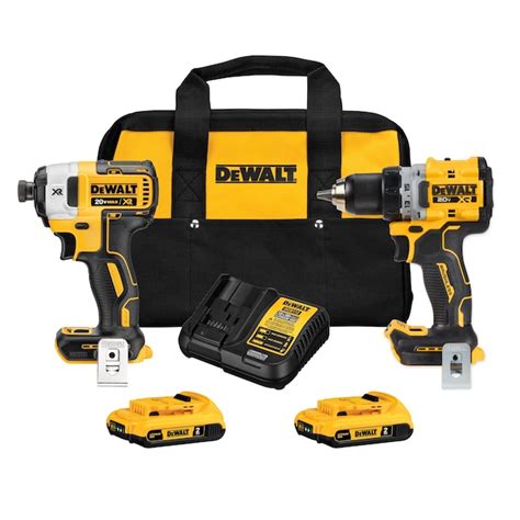 DEWALT 20V MAX XR 2-Tool Brushless Power Tool Combo Kit with Soft Case ...