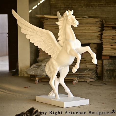 White Pegasus Statue , White Horse Statue with Wings - Arturban Statue