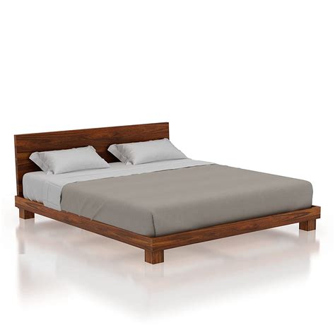 Solid Sheesham Wood Queen Size Bed with Without Storage For Living Room ...