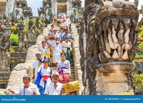 The Religion Ceremony at Temple of Pura Luhur Lempuyang. Indonesia ...