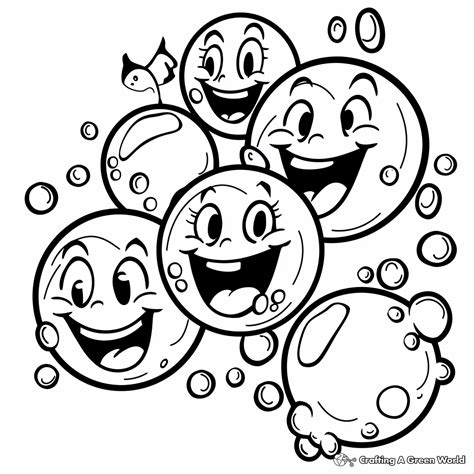 Bubble Coloring Pages - Free & Printable!