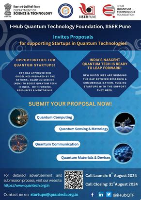 DST to drive quantum leap for Indian startups I-Hub QTF at IISER Pune ...