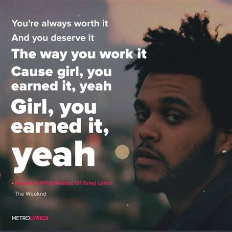 Climatesense: You Deserve It Lyrics The Weeknd