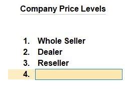Example Price List Tally Prime in Tamil