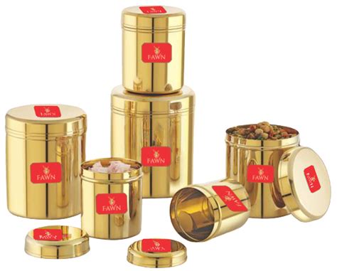 Crown Baby Canister in Brass - Elegant & Durable
